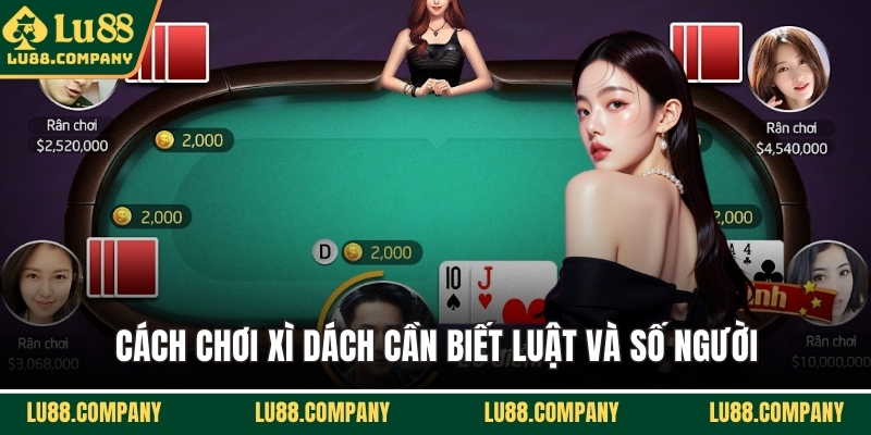 Cách chơi xì dách cần biết luật và số người