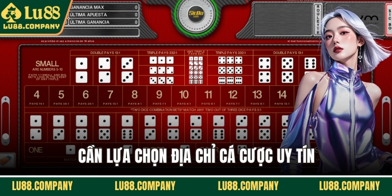 Cần lựa chọn địa chỉ cá cược uy tín